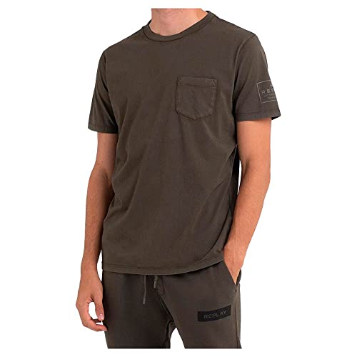 Replay Męski T-shirt M6284, 950 militarny, M