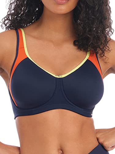 Freya Damski biustonosz sportowy z fiszbinami, Navy Spice, 80E