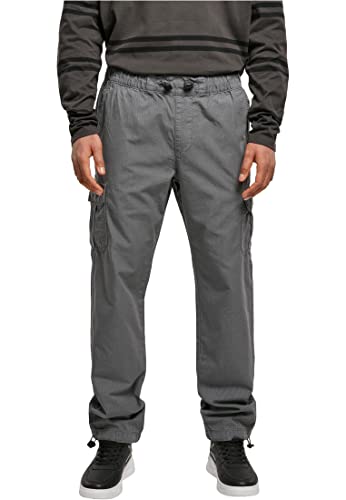 Urban Classics Spodnie męskie Ripstop cargo z elastycznym pasem, ściągaczem i naszytymi kieszeniami bocznymi, rozmiar XS do 5XL, asfaltowy, 3XL