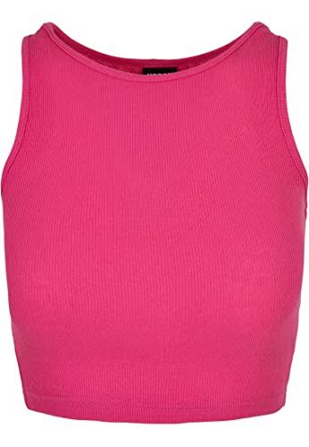 Urban Classics Women's Ladies Cropped Rib Top T-Shirt, jasnofioletowy, 5XL