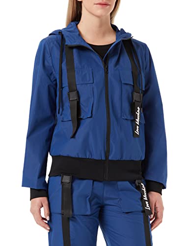 Love Moschino Damska kurtka z kapturem, NIEBIESKI, 44