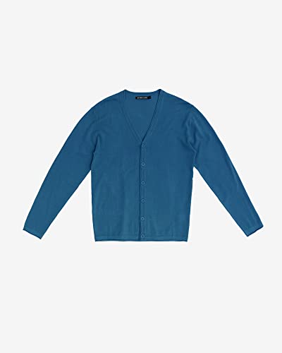 Gianni Lupo Sweter kardigan, niebieski, XL dla mężczyzn