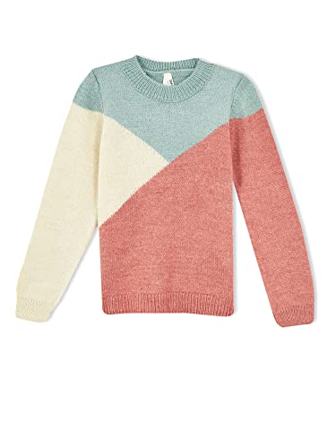 DeFacto Sweter z długim rękawem dla dziewczynek - sweter z długim rękawem dla dziewcząt topy (różowy, 12/13 Y), rose, 12-13 Lata