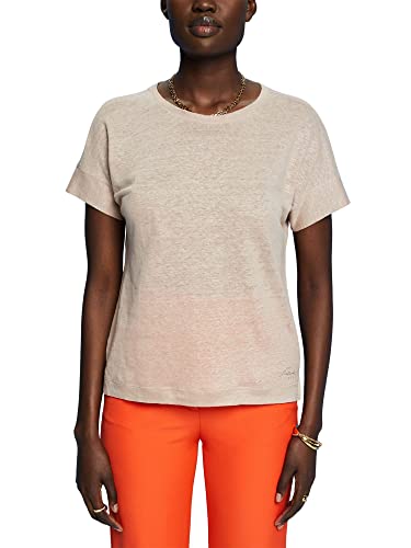ESPRIT Collection Damska koszulka 033EO1K302, 261/LIGHT Taupe 2, M, 261/Light Taupe 2, M
