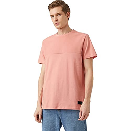 Koton Męski t-shirt oversize, Terakota (990), S