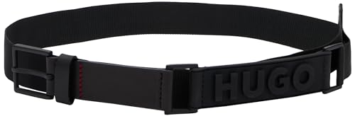 BOSS Męski pasek Giove-Rub-Tp_Sz35, czarny 1, 100, czarny (Black1)