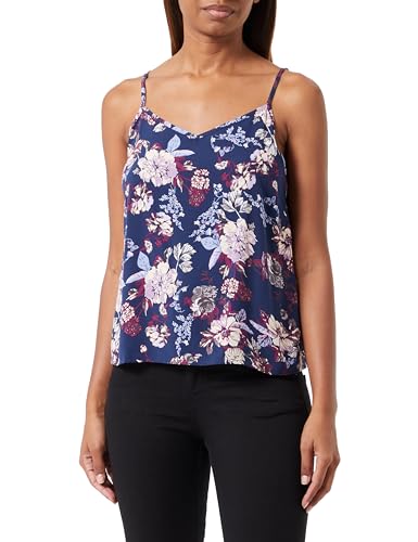 ONLY Onlnova Life Vis Paris Singlet AOP top spaghetti, Patriot Blue/Aop:341 Augusta Fleur, 42