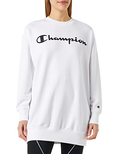 Champion Damska bluza z kapturem Legacy American Classics Powerblend Terry Maxi, biała, M