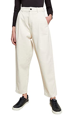 People Tree Damskie spodnie Alexis Tapered Casual Pants, kremowy, 38