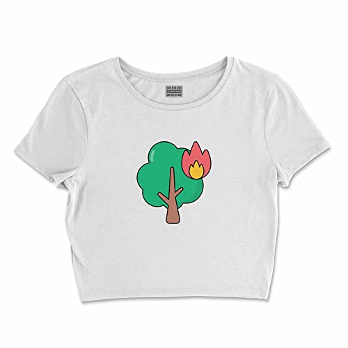 Bona Basics, Damski T-shirt basic, z nadrukiem cyfrowym, 100 bawełny, biały, swobodny, damski top, rozmiar: XL, biały, XL