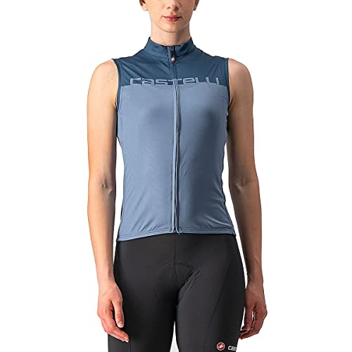CASTELLI 4522066-062 VELOCISSIMA SLESS bluza damska lekka stalowa/jasnoniebieska ocean L, Light Steel Blue/Moonlite Ocean, L