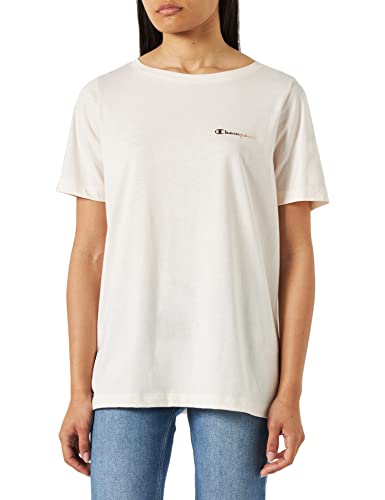 Champion Damska koszulka Legacy Easywear 2.0 z małym logo S/S, jasnoróżowa, XL