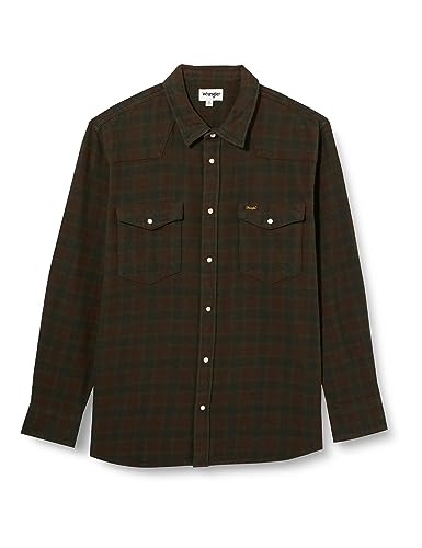 Wrangler Koszulka męska Ls Western, Dahlia, XXL