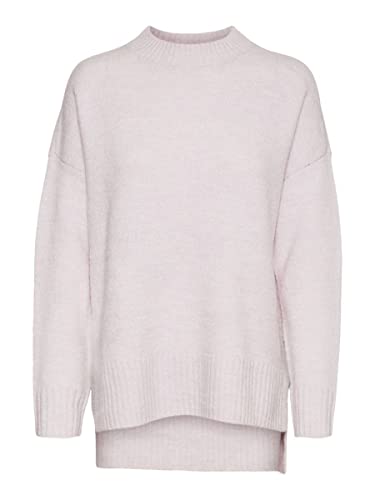 VERO MODA Damski sweter VMLEFILE Oversize Boxy Blouse GA NOOS pulower, Lavender Fog/Detail:W. Melange, M