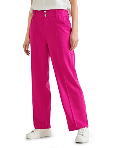 Street One Damskie spodnie materiałowe Straight, Nu Pink, 44W / 30L