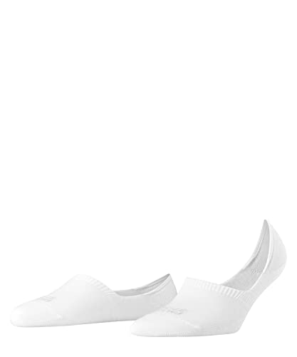 FALKE Kobiety Stopki Step High Cut W IN Zrównoważona Bawełna niewidoczne jednokolorowe 1 Para, Biały (White 2000), 37-38