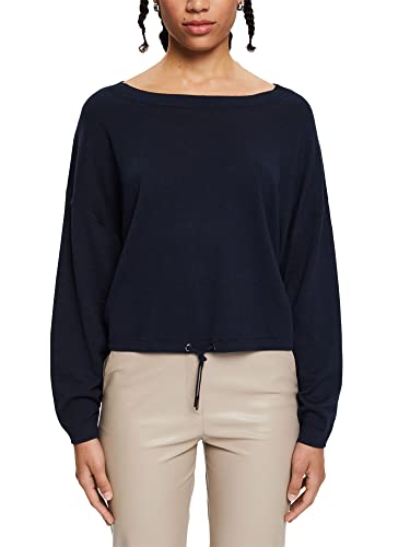 ESPRIT Sweter damski z dzianiny, 400/Granatowy, XXL