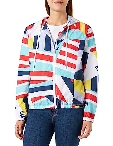 Love Moschino Damska kurtka o regularnym kroju bez podszewki, Wielokolorowy, 46