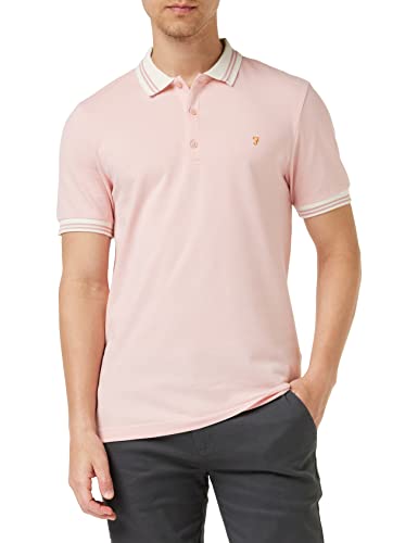 Farah Stanton Polo Koszula męska, Różowy, XL