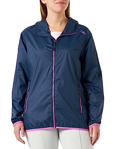 CMP Damska kurtka polarowa Hood Knit Tech melanżowa z rowerem, Boy, B.Blue-Electric, 98, niebieska, 52