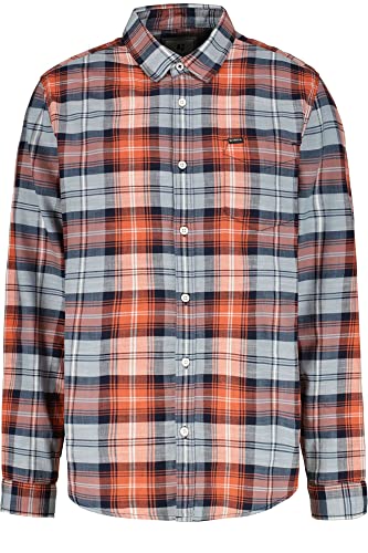 Garcia Męska koszula z długim rękawem, Chili, 3XL, Chili, 3XL