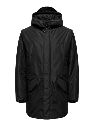 ONLY & SONS Onscarl Life OTW Vd parka męska, czarny, XL