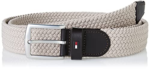 Tommy Hilfiger Męski elastyczny pasek Denton 3,5, kamień, 80, KAMIEŃ