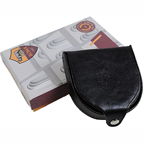 AS Roma Unisex 161158 portfel na monety, czarny, Misura 8 x 8,5 x 2 cm