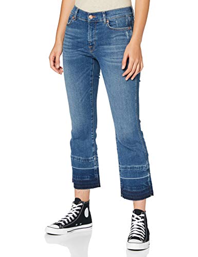 7 For All Mankind Dżinsy damskie typu bootcut, średni niebieski, 50 PL