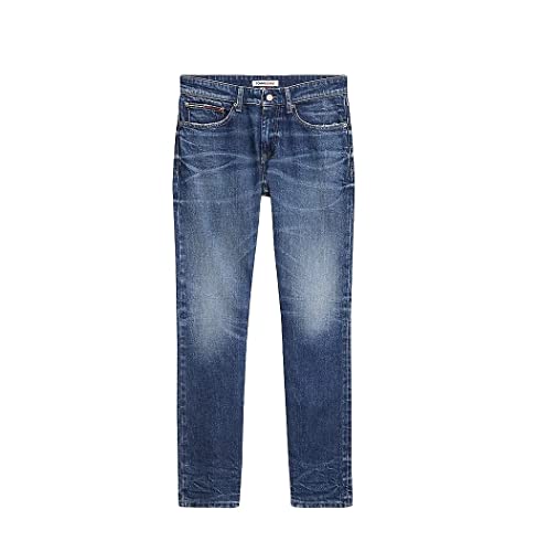 Tommy Jeans Spodnie męskie, Dżinsowa średnia, 33W / 34L