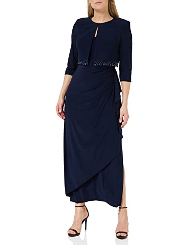 Gina Bacconi Suknia damska z bolero, sukienka koktajlowa, granatowa, 22, Spring Navy, 48