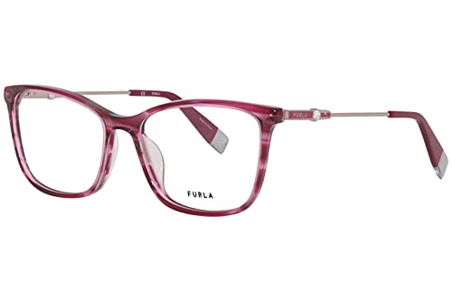 Furla Okulary przeciwsłoneczne unisex VFU390S, burgundowe, 53, burgundowy, 53