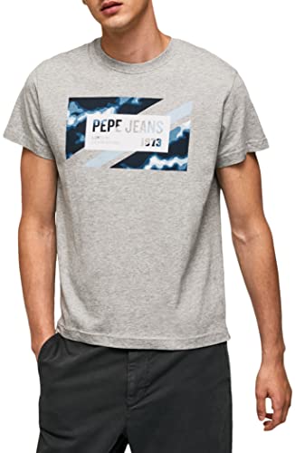 Pepe Jeans Koszulka męska Rederick, Szary (szary Marl), S