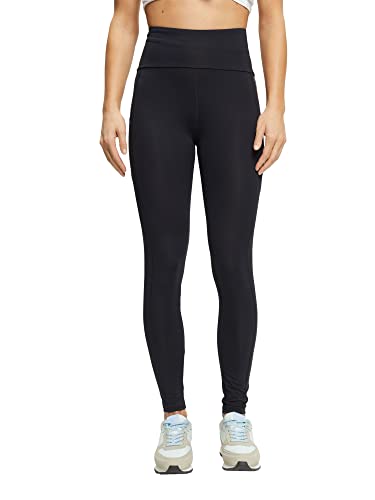 ESPRIT Damskie spodnie treningowe RCS Tight Edry, czarne, M, czarny, M