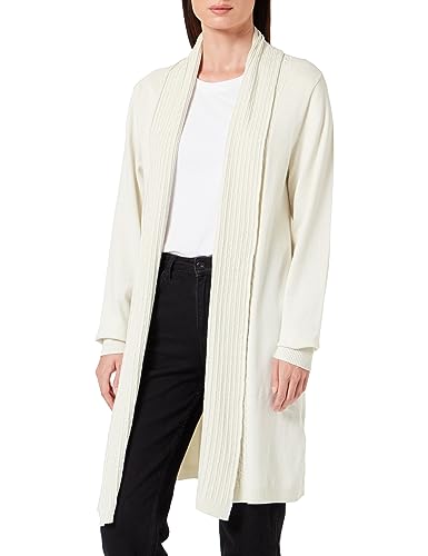 Sidona Damski kardigan otwarty, biały, XS-S