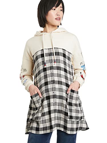 Desigual Damska koszulka Cam_Nellie Bly, biały, M