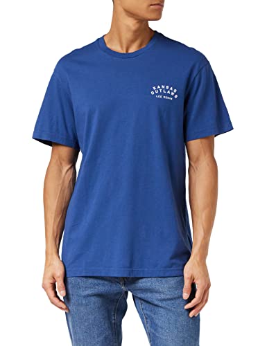 Lee Męski T-shirt Graphic Tee, Blue Fade, L