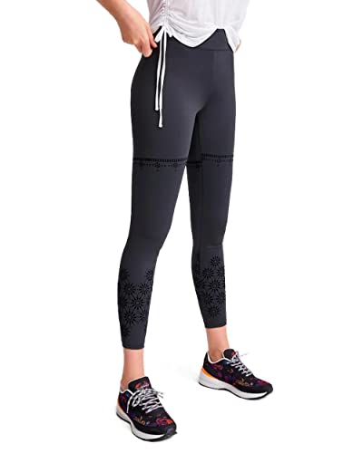 Desigual Damskie legginsy Vela, czarne, XS