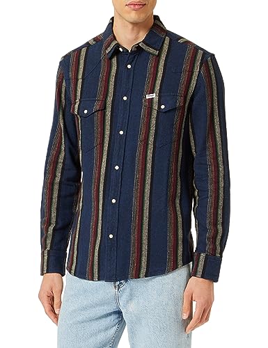 Wrangler Koszulka męska Ls Western, Golden Oak, XL