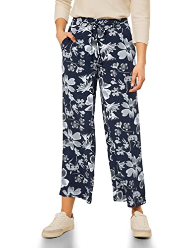 Cecil Damskie spodnie z wiskozy, na co dzień, River Blue, XS x 28L