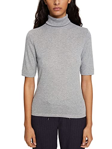 ESPRIT Collection Damska koszulka 112EO1K316, 044/LIGHT Grey 5, S