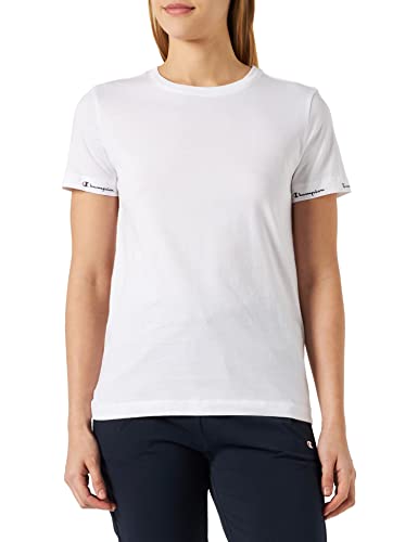 Champion Damska koszulka Legacy American Classics Taped Logo Sleeve S/S, biały, L