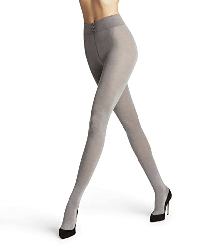 FALKE Kobiety Rajstopy Softmerino W TI Wełna Merynosa Bawełna grube jednokolorowe 1 Para, Szary (Light Grey Melange 3830), XL