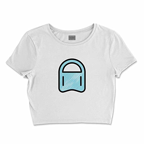 Bona Basics, Damski T-shirt basic, z nadrukiem cyfrowym, 100 bawełny, biały, swobodny, damski top, rozmiar: XL, biały, XL