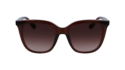 Calvin Klein CK23506S Okulary Przeciwsłoneczne Brown/Brown Shaded 53/18/145 donna