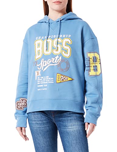 BOSS Bluza damska Women's C_Eraisy_Sport, Open Blue474, XL