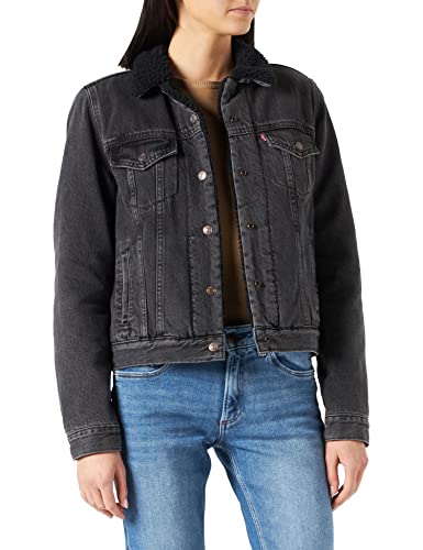 Levi's Damska kurtka dżinsowa Original Sherpa Trucker, BlackS, S