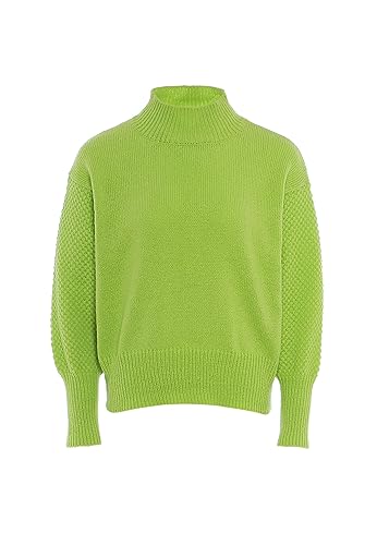 Libbi Damski sweter z dzianiny w stylu vintage limonka XS/S, Limette, XS