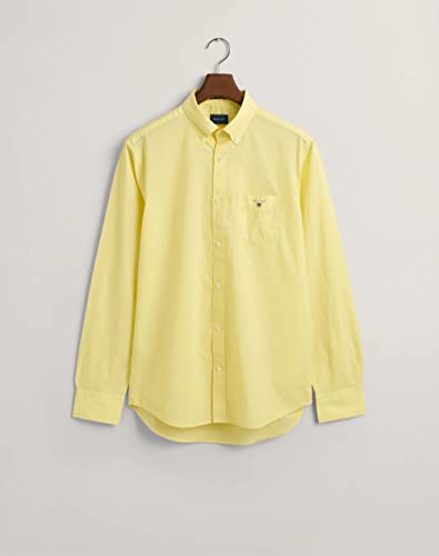 GANT Męska koszula Reg Broadcloth Bd, Żółty cytrynowy, 3XL