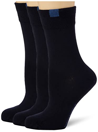 Nur Die 487819/Damen Passt Perfekt Socken 3 skarpety, Niebieski (Maritim 190), 39-42 EU